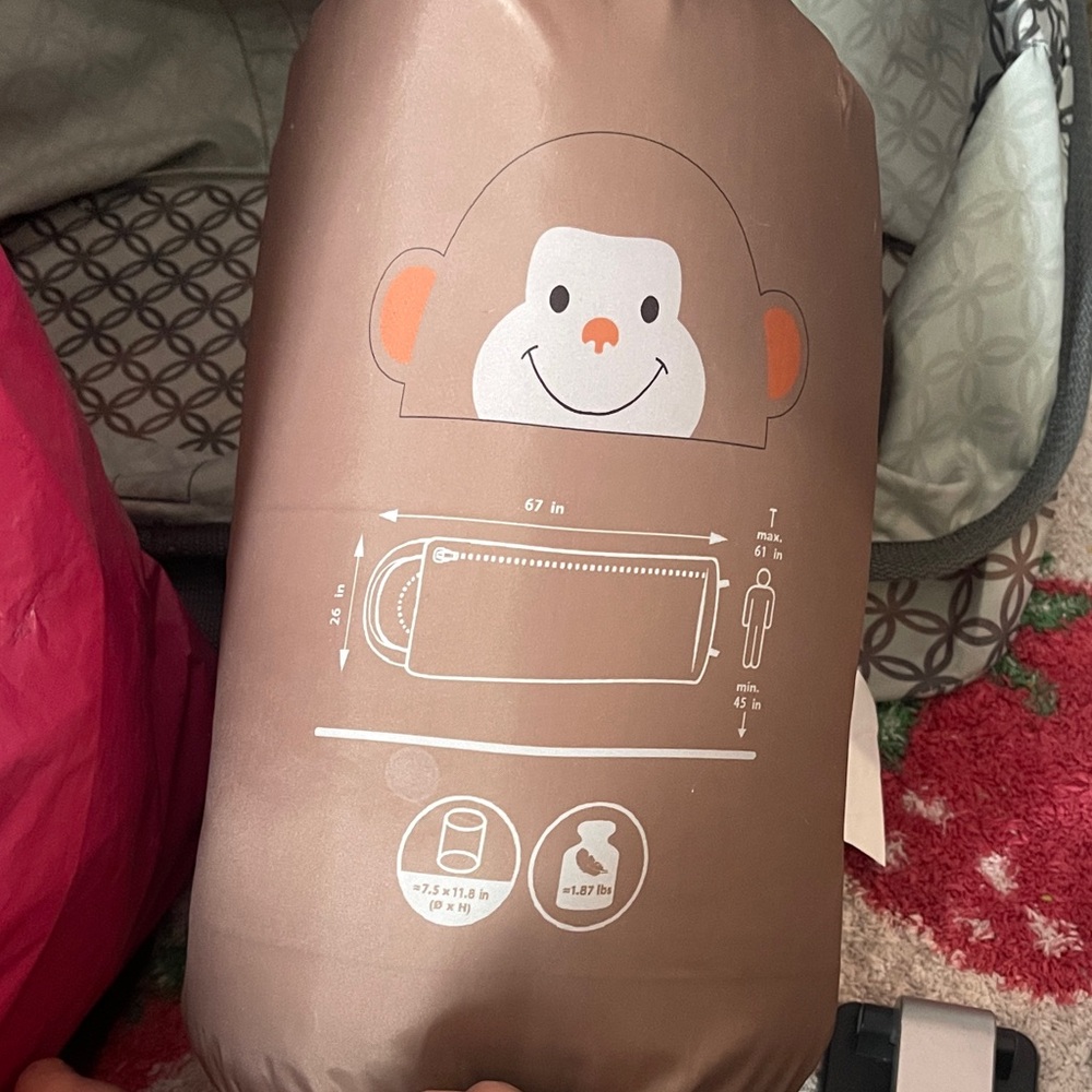 Brown Monkey Design Blanket